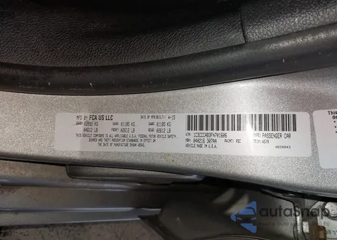 2015 Chrysler 200 Limited from USA, damaged, VIN 1C3CCCAB3FN701606